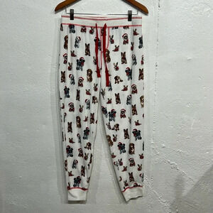 PJ Salvage Fleece Christmas Dogs Pj Pants